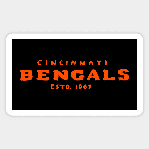 Cincinnati Bengaaaals 30 Magnet by Very Simple Graph